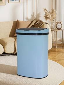 13 Gallon Trash Can Kitchen, Automatic Garbage Can Touchless Motion Sensor, Stainless Steel Trash Can With Lid Anti-Fingerprint Mute Designed, Waste Bin 50L, For Office Bedroom Living Room Trash Can - Blue - View 6