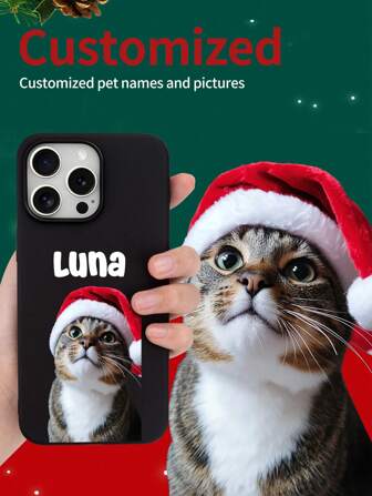 カスタマイズされたシグネチャーブラックスマホケース1個。iPhone 16 Pro Max/17 Pro Max/17 Air、S24 Ultra、Redmiおよびその他のモデルに対応。