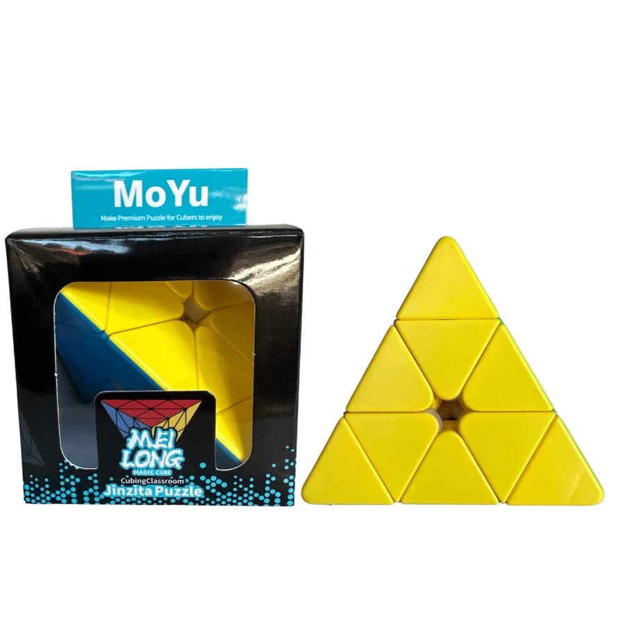 Cubo Mágico Pyraminx Piramide Profissional MoYu Stickerless Sem Adesivo - Multicolorido - Visão 1