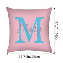 1 pieza Almohada personalizada, almohada personalizada con tu nombre, regalo de cumpleaños, regalo para compañero de clase, familia y amigo, para dormitorio, oficina, cama, sofá, sofá, sillón.