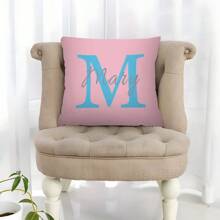 1 pieza Almohada personalizada, almohada personalizada con tu nombre, regalo de cumpleaños, regalo para compañero de clase, familia y amigo, para dormitorio, oficina, cama, sofá, sofá, sillón.