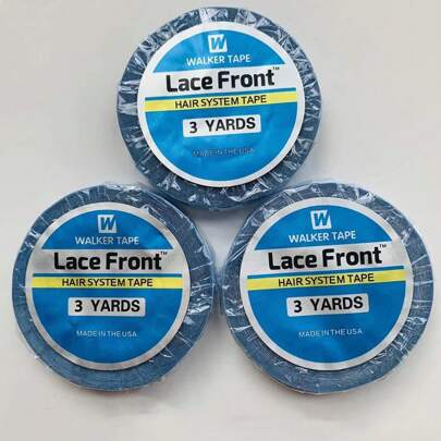 3 metri 0,8cm Nastro biadesivo per parrucca, nastro biadesivo trasparente per parrucca con pizzo front, supporto impermeabile e forte adesivo biadesivo