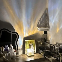 Northern Lights Lamp,Wave-Cube Lamp, Projector,16 Color Water Wave Effect For Bedroom-C - Multicolor - View 6