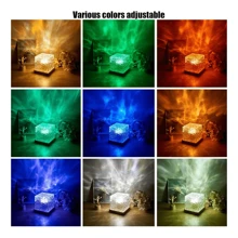 Northern Lights Lamp,Wave-Cube Lamp, Projector,16 Color Water Wave Effect For Bedroom-C - Multicolor - View 3