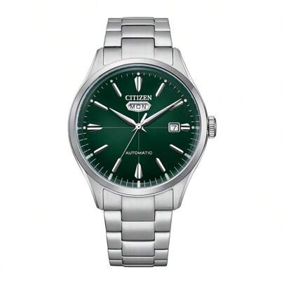 50m Waterproof Mechanical Movement Stainless Steel Strap Japanese And Korean Watch 40mm Men's Watch Black Dial