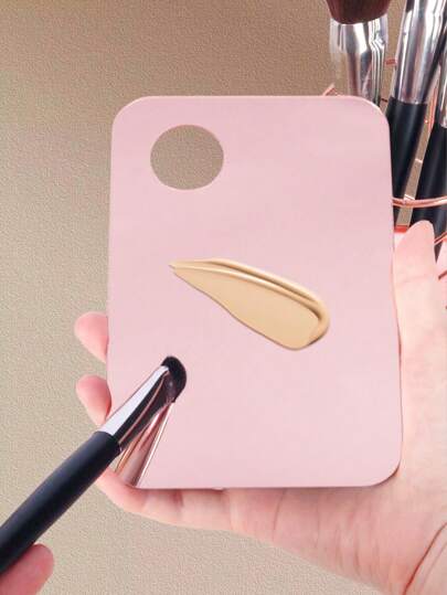 1pc Acrylic Mirror Palette, Suitable For Eyeshadow, Lashes, Nail Color Mixing To Create Delicate Makeup, Nail Art Color Blending Tray, Makeup Tools, Travel & Party,Makeup,Cheap,Room Decor,Vanity,Travel,Bedroom,Makeup Accessories