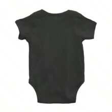BRISCO BRANDS Sarcastic Baby Graphic One Piece Bodysuit Snarky Humor Funny In My Defense I Was Unsupervised Attitude Joke Casual Everyday Soft Cotton Printed Cap Sleeve Lap Neck Romper Baby Clothes - 黑色 - 查看 2