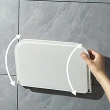 1 件浴室可折叠毛巾收纳架，壁挂式架子，可放置手机、肥皂、纸巾 - 彩色 - 查看 4