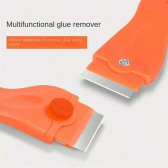 1 st/2 st multifunktionell plastskrapa kniv, rengöringsglas limskrapa, golv- och kakellimborttagare