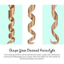 Lược uốn tóc, Lược tạo kiểu Bounce Define, Lược định hình tóc xoăn cho tóc tự nhiên 4c, Lược tạo kiểu tóc xoăn, Tạo hình tóc xoăn cho cả nam và nữ, ít kéo hơn - trắng - Xem 5