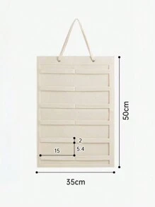 1 件小尺寸白色毡收纳盒，适用于珠宝、眼镜、发饰和装饰品，具有壁挂功能，发夹化妆品收纳盒 - 白色 - 查看 2