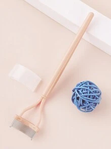 1 pieza Separador de pestañas, herramienta de maquillaje profesional - Separa fácilmente las pestañas sin dañarlas, para asistencia de maquillaje diario - Albaricoque - Ver 3