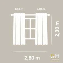 Blackout PVC Curtain 2.80 X 2.30 White Eyelets Various Colors - 淺粉色 - 查看 4