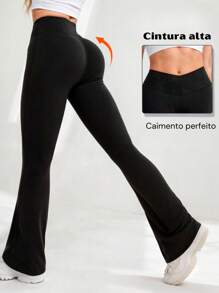 Women Sports Pants - 黑色 - 查看 1