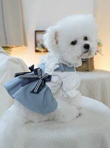 1 件宠物服装，可爱狗狗和猫咪连衣裙，小型犬和幼犬节日沙滩装