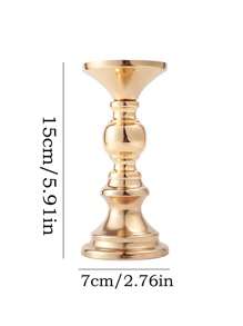 1 Chân nến Châu Âu đơn (duy nhất), Đạo cụ cưới đơn giản hiện đại Trang trí nhà lãng mạn, Đèn chiếu sáng lễ hội Đồ ăn phương Tây Trang trí nến sắt - Nhiều màu - Xem 6
