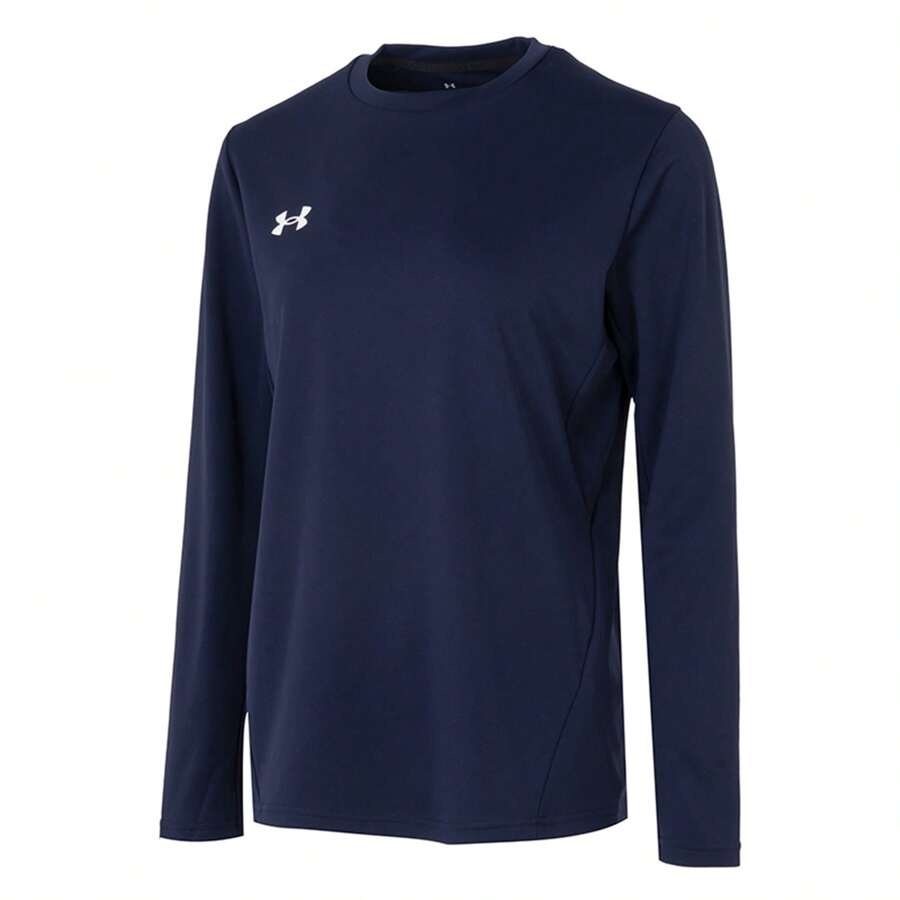 Under Armour 男女快乾長袖新款跑步健身運動圓領衛衣24600602-409 - 藏青色 - 查看 1