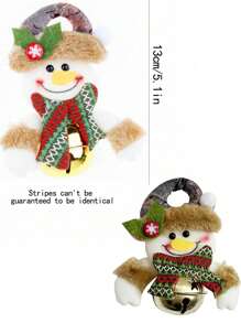 1 Búp bê nhồi bông có chuông trang trí Giáng sinh, tăng thêm không khí ngày lễ cho gia đình, cây thông Noel, lễ Tạ ơn, tiệc tùng, trang trí sân vườn - Nhiều màu - Xem 3