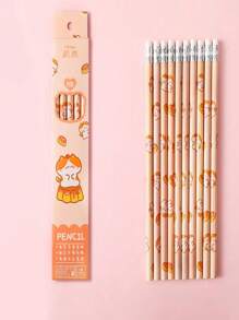 1pc/Box Cute Cartoon HB Pencils, Colored Pencils Writing Stationery Supplies - Multicolor - View 15