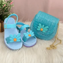 Kit Sandália e Bolsa Infantil Margarida Delicada Lançamento Blogueira