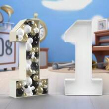 1 件 3D 数字 KT 板生日派对气球框架、生日周年装饰、求婚装饰、婚礼庆祝氛围装饰 - 彩色 - 查看 17