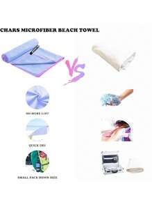 Multiple Sizes Soft, Breathable, Sweat-Absorbent, Quick-Drying Towel Made Of Microfiber, Suitable For Outdoor Activities Such As Beaches, Yoga, Running, And Traveling Camping Stuff Beach Essentials, Beach Towel