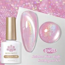 BORN PRETTY BORN PRETTY Gel de uñas UV de 10ml con efecto arcoíris y luz acuática, con acabado brillante como un cuento de hadas