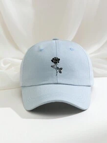 1 chiếc mũ bóng chày in hoa hồng, mũ chơi golf thoáng khí có thể điều chỉnh dành cho nữ, mũ chống nắng vành cong thời trang mùa hè cho cả nam và nữ ngày lễ tình nhân - in - Xem 9