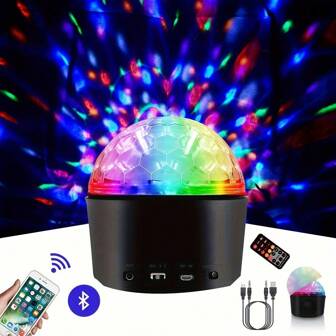 Mån- och galaxprojektionslampa, roterande USB-driven galaxprojektorlampa med musikhögtalare, RGB-färgskiftande, fjärrkontroll, festbelysning lämplig för vuxenrum, heminredning, födelsedagspresent