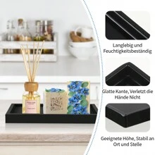 Khay đựng đồ trang điểm phòng tắm, Khay đựng xà phòng mini, Khay đựng nước hoa bằng gốm, Khay hình chữ nhật đựng đồ trang sức và nến, Đĩa đựng xà phòng, Hộp đựng đồ phòng tắm, Bồn rửa nhà bếp, Khay hẹp, Khay đựng đồ đa chức năng - Nhiều màu - Xem 4