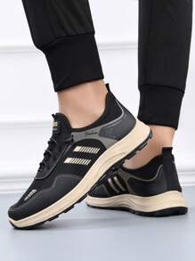 全新软底防滑中老年舒适老爹鞋休闲运动鞋春秋季 - 卡其色 - 查看 3