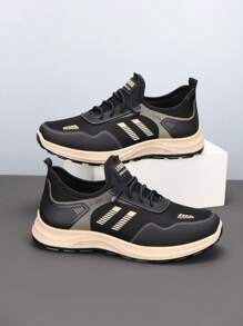 全新软底防滑中老年舒适老爹鞋休闲运动鞋春秋季 - 卡其色 - 查看 5