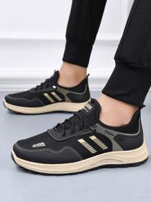 全新软底防滑中老年舒适老爹鞋休闲运动鞋春秋季 - 卡其色 - 查看 2