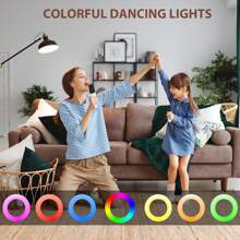 Mini Karaoke Speaker With 2 Microphones Wireless Bluetooth Rechargeable Portable Speaker With Led - Beige - View 6