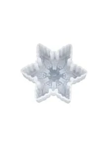 1 Khuôn silicon hình bông tuyết DIY, Khuôn nến hương liệu Giáng sinh, Đồ trang trí để bàn, Đồ trang trí gia dụng, Đồ thủ công mỹ nghệ, Khuôn silicon 3D để làm mặt dây chuyền trang trí Giáng sinh - trắng - Xem 12