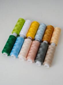 12 cuộn chỉ khâu Polyester màu - 250 yard/223,6 mét mỗi cuộn - Thích hợp cho máy khâu và các dự án tự làm - Nhiều màu - Xem 17