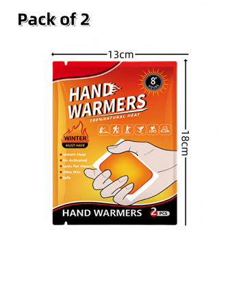 2个/4个装暖手宝，一次性便携式自发热暖手宝套装，持续提供热能。每包2个，可作为圣诞礼物、暖手宝、男士礼物、圣诞袜填充物、可充电保温暖手宝、闺蜜节礼物、送给小狗的礼物、嘉年华礼物、派对装饰品。