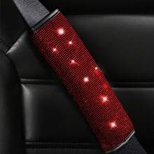 7 Pack Crystal Rhinestone Rhinestone Car Accessories, Bling Car Accessories For Women, Bling Steering Wheel Cover, Bling Car Seat Belt Cover, Gear Shift Cover, Car Bling Ring, Cup Holder Coasters,Car Accessories Women - one-size - View 9