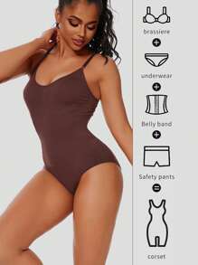 1入女士塑身連體衣，腹部控制、提臀及胸部支撐帶