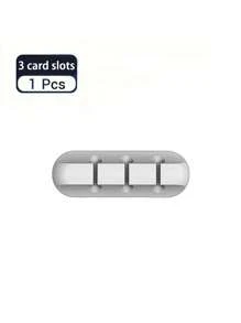 1/2/3/5 cái Bộ sắp xếp dây điện ô tô không cần khoan, Kẹp cáp để bàn, Bộ quấn dây bằng silicon, Kẹp cáp 1357 lỗ, Bộ quấn dây bằng silicon, Giá đỡ dây có độ nhớt cao tự dính, Bộ sắp xếp cáp tai nghe - Nhiều màu - Xem 7