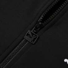 Puma T7 MX 运动夹克 男士时尚宽松运动休闲撞色拉链针织夹克 - 黑色 - 查看 5
