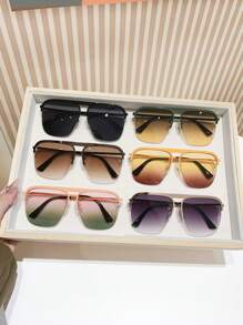 1 副男士时尚半框眼镜 - 简约、舒适、时尚休闲街头眼镜，打造街头风格，适合搭配毛衣夹克、运动衫、连帽衫、皮裤和工装裤 - A - 查看 9