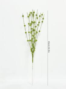 1pc/2pcs/4pcs Foam Artificial Flower, Tree Decorations And Ornaments, White Sparkling Glitter Berry Bouquet For Festival Wedding Party Home Indoor Dining Table, Bedroom Decoration, Gift, Wreath, Rattan Diy Decoration Accessories, Tree And Plant Decor,Halloween Decoration,Room Decor, Valentine Day, Gift