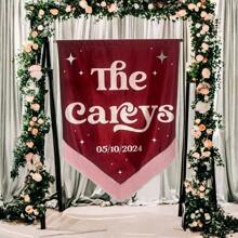 Custom Double Side Fringy Flag Banner, For Wedding, Birthday, Anniversaries, Baby Show, All Kinds Of Festivals Can Be Used Indoors And Outdoors Decoration Double-Sided High-Quality Printed Tapestries, Signage, Customized According To Your Design