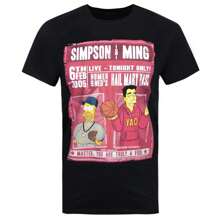 The  Officially Mens Simpson & Ming T-Shirt (Black) - 黑色 - 查看 1