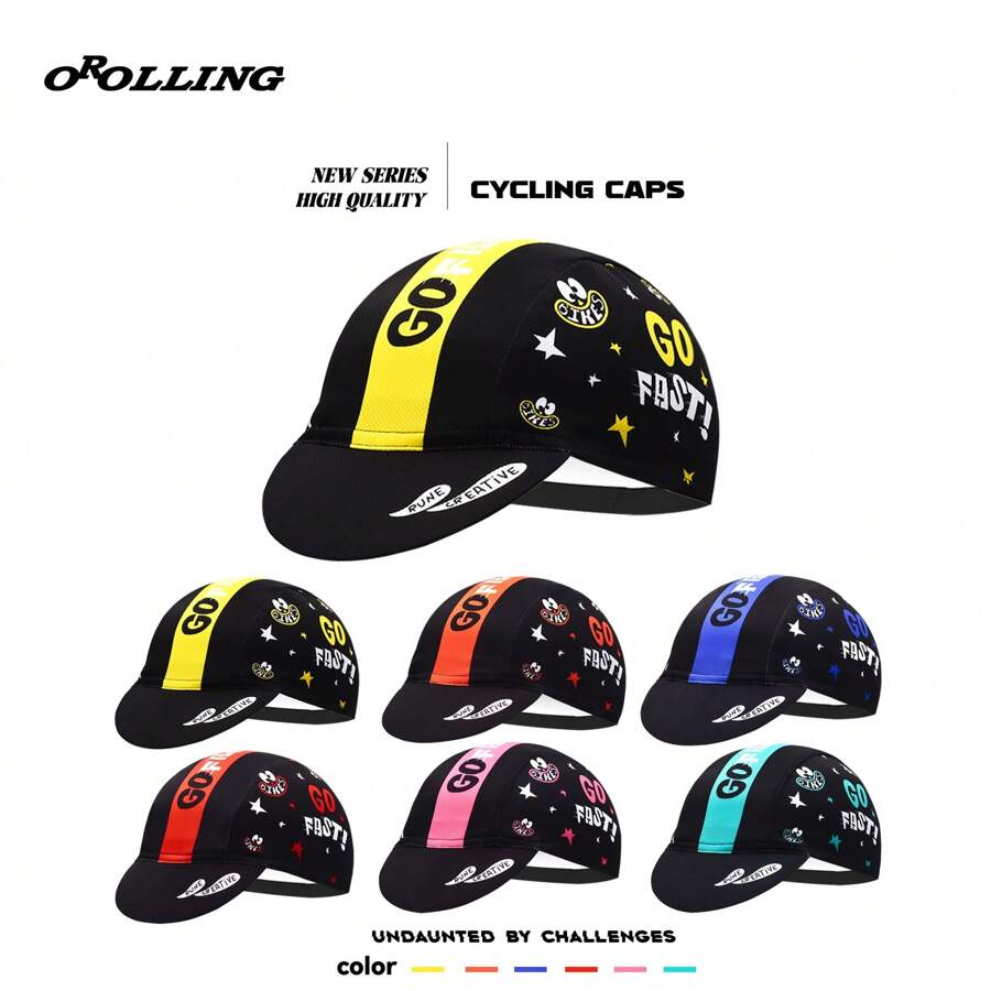 Orolling New Cycling Cap Go Fast Six Colors Breathable Graffiti Outdoor Sport Ride Hat - Graffiti - View 1