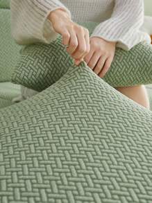 1PC Jacquard Elastic Sofa Cushion Cover Santi-Dirty Modern Couch Cover Slipcovers Simple Style Sofas Set For Living Room Bedroom Outdoor Sofa Protective Cover L Shape Sofa Cover Combination Chaise Longue Sectional Couch Cover Cushion Covers Home Decoration Seats Sofa Universal All Seasons