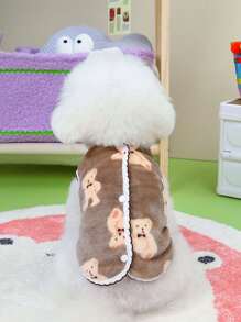 Autumn/Winter Pet Fleece Vest, Cute Dog/Cat Clothes Suitable For Small Dogs And Cats, Teddy, Pomeranian