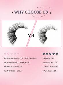 Asiteo 7 Pairs Luxury Cat Eye False Eyelashes - Long, Lightweight, Extended Strip Lashes For Captivating Eye Makeup - Easy To Wear - 眼尾拉長款 - 查看 5