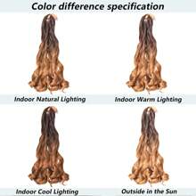 55cm French Curly Braiding Hair Loose Wavy Bouncy French Curl Braiding Hair Extensions 80g/Pack Synthetic Crochet Hair Extensions